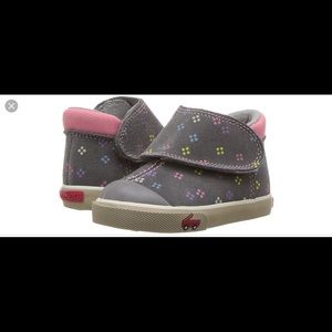 Brand New! See Kai Run Monroe gray suede sneakers